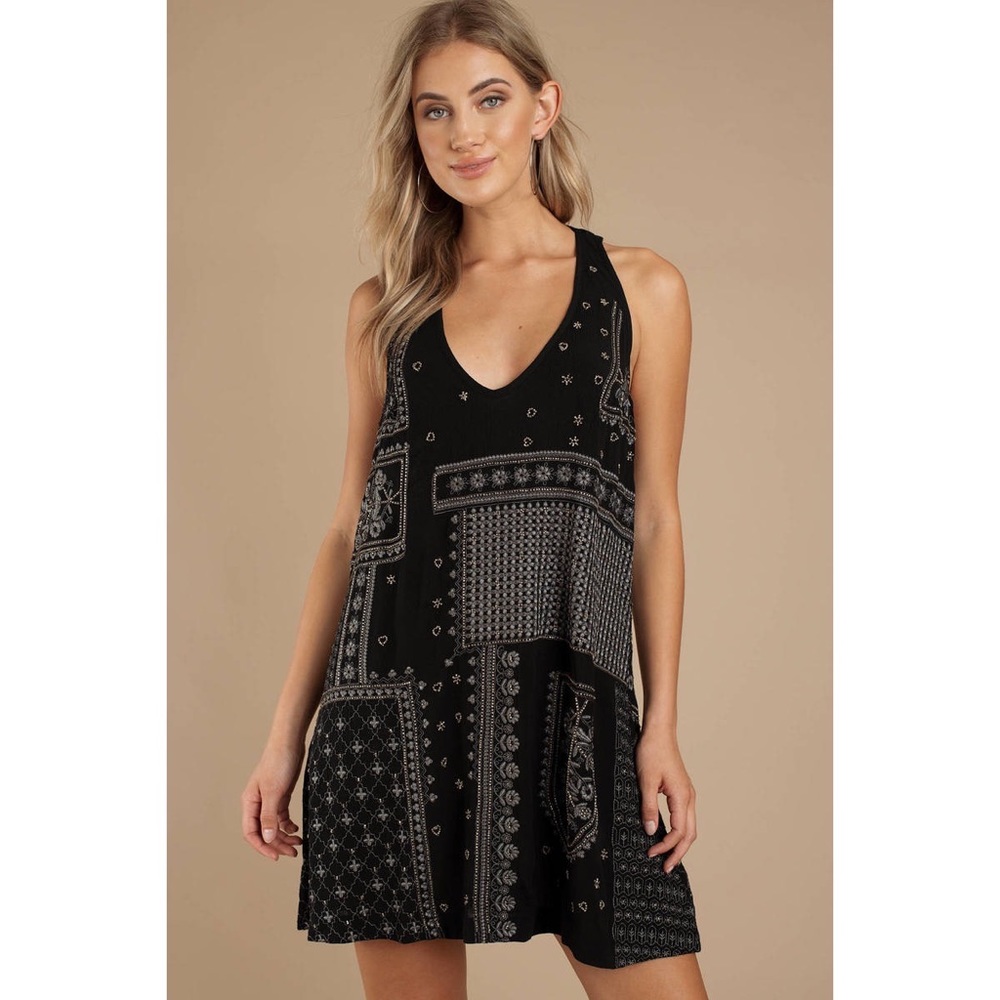 Free People - Embellished Mini Slip Dress